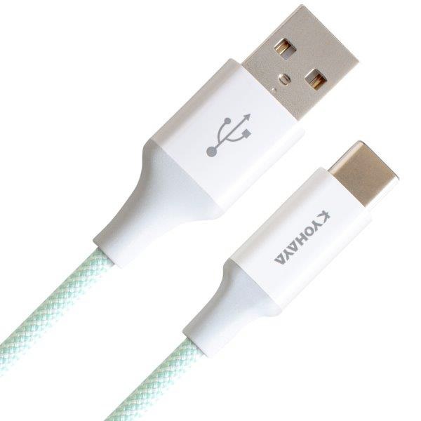 京ハヤ｜KYOHAYA USB2.0 Type-Cケーブル カラフルタイプ 1.2m JKFAC120GN