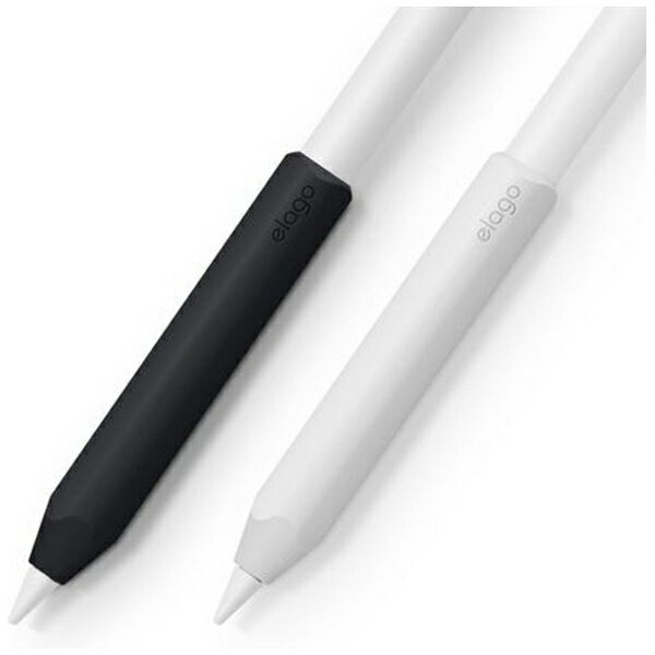 ELAGO｜エラゴ Apple Pencil(第1/2世代)対応 グリップホルダー ホワイト/ブラック EL_AP2CSSCGI_WH