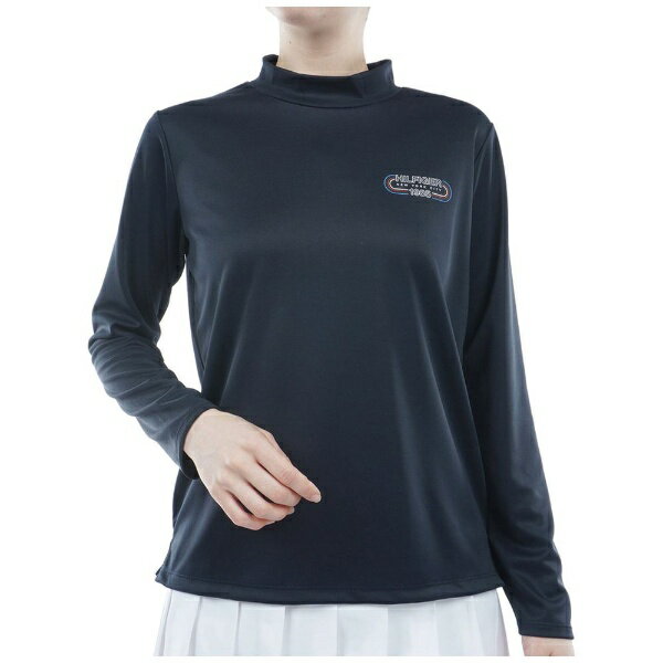トミーヒルフィガー｜Tommy Hilfiger レディース トラックロゴ 長袖モックシャツ ネイビー THLA408 [レディース /Mサイズ]【返品交換不可】