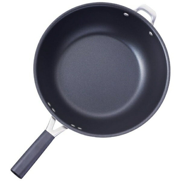 未使用　貝印　O.E.C　 フライパン　中華鍋　28 cm (ふた付)　IH対応 貝印 フライパン 28cm IH対応 ガス 軽い アルミ おすすめ : 貝印公式