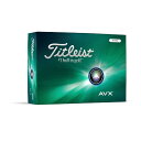 タイトリスト｜Titleist ゴルフボール AVX ホワイト T9014S [12球（1ダース）]2024年モデル【オウンネーム非対応】【返品交換不可】