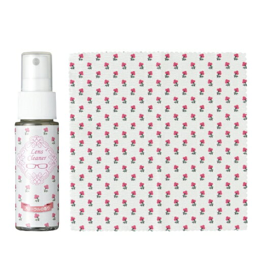 パール|Pearl レンズクリーナー 30mL クロス付き 小花柄/フローラルの香り パール|Pearl レンズクリーナー 30mL クロス付き 小花柄/フローラルの香り
