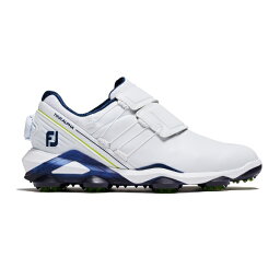 フットジョイ｜FootJoy 25.5cm メンズ ゴルフシューズ MEN’S ツアーアルファ BOA(ホワイト×ネイビー) 55549 W075 フットジョイ ホワイト×ネイビー 55549 [25.5cm]