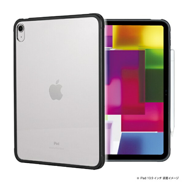 ナカバヤシ｜Nakabayashi 10.9インチ iPad（第10世代）用 衝撃吸収背面ケース ブラック TBC-IP2203BK