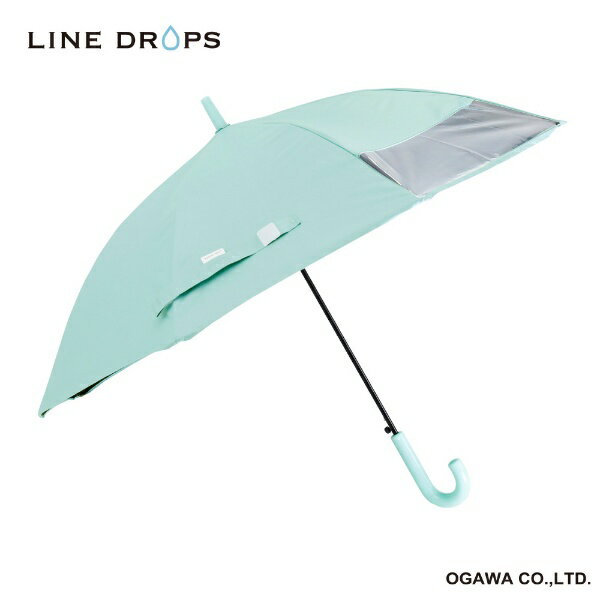 小川｜Ogawa キッズ 長傘 LINEDROPS ミントグリーン LD-KPS-50T MI 晴雨兼用傘 /子供用 /50cm