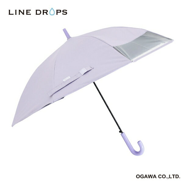 小川｜Ogawa キッズ 長傘 LINEDROPS パープル LD-KPS-50T PP 晴雨兼用傘 /子供用 /50cm