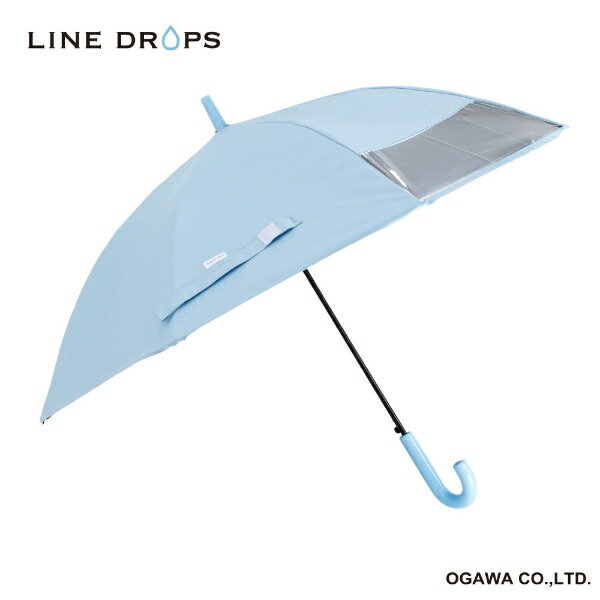 小川｜Ogawa キッズ 長傘 LINEDROPS サックス LD-KPS-50T SAX 晴雨兼用傘 /子供用 /50cm