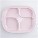 青芳|Aoyoshi メラミン仕切り皿 4分割 ピンク 2241832