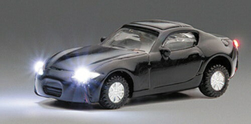 日本形の自動車をイメージしたフリーランスのミニカーに点灯するヘッドライト・テールライトを標準装備。■運転手人形1 体搭載済。2 シーターのFR スポーツカーをイメージ。車体色は赤。日本形の自動車をイメージしたフリーランスのミニカーに点灯する...