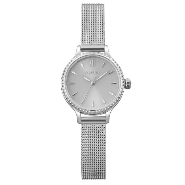 「入荷次第出荷」表記の商品のうち、仕入先にて在庫切れとなっていた場合、 一部商品を除き約1ヶ月以上お時間を頂く場合がございます。予めご了承ください。 お急ぎのお客様は、在庫状況を確認させて頂きますので、ご購入前にお問い合わせ下さいます様お願い申しあげます。■女性に毎日笑顔でハッピーに過ごしてほしいという願いを込めて、2004年に誕生したブランド「エンジェルハート」。2024年に20周年を迎えます。■ベゼルにビスを施した華やかかつ落ち着きのあるデザインで、放射線状に艶めくサンレイのダイヤルもポイント。■太陽光や蛍光灯の光で充電可能なソーラー電池搭載。またイージークリック搭載でお手持ちのベルトに付け替えいただけます。