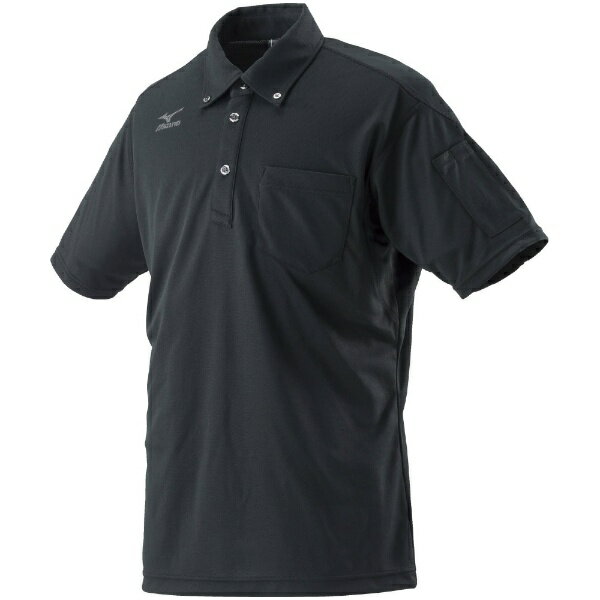 mizuno｜ミズノ ワークボタンダウンポロシャツ半袖[ユニセックス] 3XL-8 09：ブラック C2JA818009