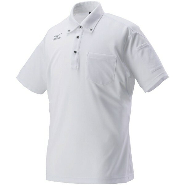 mizuno｜ミズノ ワークボタンダウンポロシャツ半袖[ユニセックス] 2XL 01：ホワイト C2JA818001