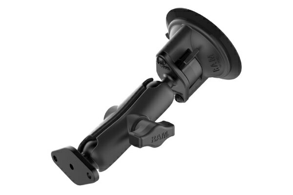 RAMMOUNTS｜ラムマウント 菱形ジョイント＆ツイストロックサクションベースセット(標準アーム) 吸盤径83.8mm 1インチボール RAM-B-166U RAM-B-166U