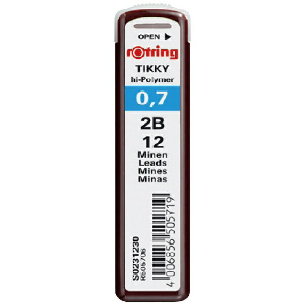 2B - ロットリング｜rotring メカニカルペンシル用　替芯　0.7mm　2B S0231230