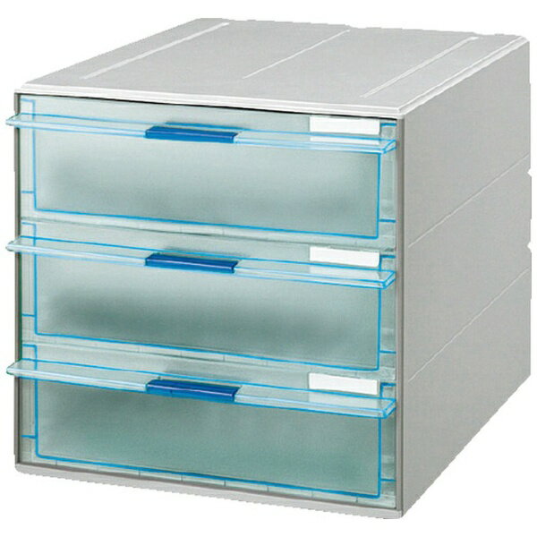 【エントリーで最大全額ポイント還元｜2/5まで】 KOKUYO｜コクヨ コクヨ　レターケース＜UNIFEEL＞A4タテ　透明引き出しタイプ　深型3段 LCUNT203M