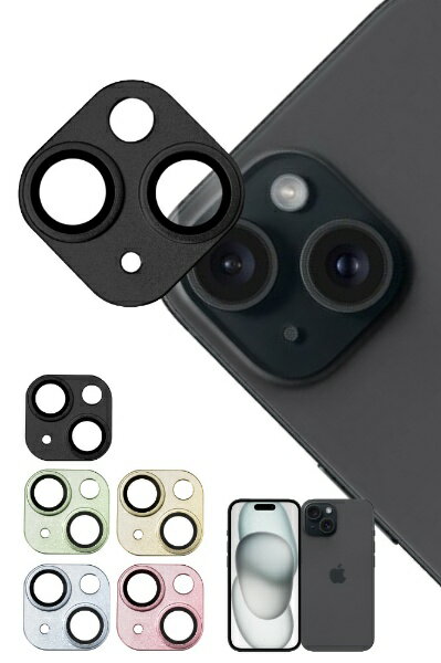 shizukawill | 시즈카 윌 iPhone 15/15 Plus 렌즈 필름 카메라 보호 블랙 APIP15RFBGL
