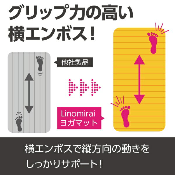 リノミライ｜Lino Mirai ヨガマット 10mm アースブラウン LMS91NH009EBR