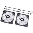 THERMALTAKEbT[}eCN P[Xt@x2 [140mm /1500RPM] CT140 ARGB Sync PC Cooling Fan 2 Pack ubN CL-F150-PL14SW-A