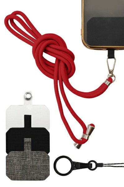 shizukawill｜シズカウィル スマホショルダーストラップ スタイルコネクト ルージュ ACSTSCNEON13