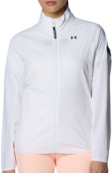 アンダーアーマー｜UNDER ARMOUR レディース ウィンド フルジップ ジャケット (Mサイズ/White×Black) 1384963 White×Black 1384963 [レディース /Mサイズ]【返品交換不可】