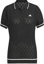 アディダス｜adidas レディース ULT365 PRIMEKNITパフスリーブポロ(Mサイズ/ブラック)IKJ63 ブラック IKJ63【返品交換不可】