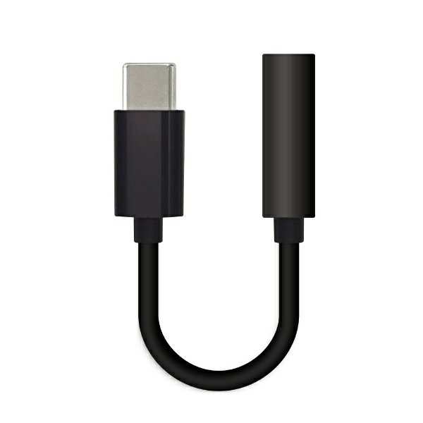 オズマ｜OSMA オーディオ変換プラグ [USB-C オス→メス 4極φ3.5mm] DAC搭載 ブラック ADCS-05BK