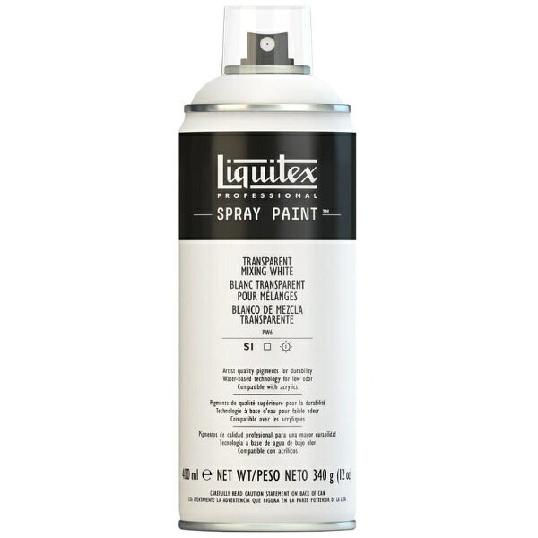 リキテックス｜Liquitex スプレー 400ml トランスペアレント ミキシング ホワイト 430