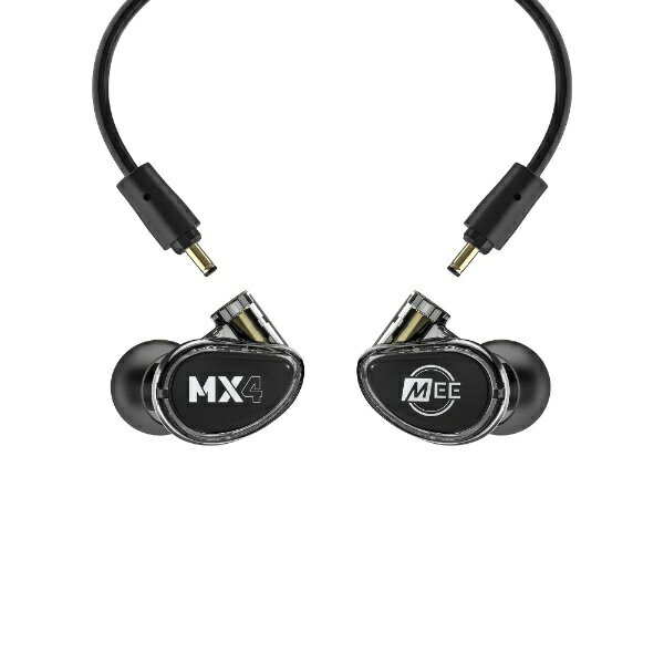 MEE audio｜ミーオーディオ イヤホン カナル型 ブラック MX4PRO-BK [φ3.5mm ミニプラグ]