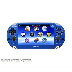 2月25日9時59分まで【ポイント5倍】！【送料無料】ソニーコンピュータPlayStationVita サファイア・ブルー 3G/Wi-Fiモデル 限定版 [PCH1100AB04]