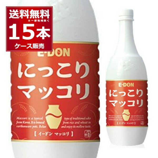 二東 マッコリ ペット 1L 1000ml×15本(1ケース) イードン マッコルリ にごり酒 乳酸 韓国 大韓民国【送料無料※一部地域は除く】