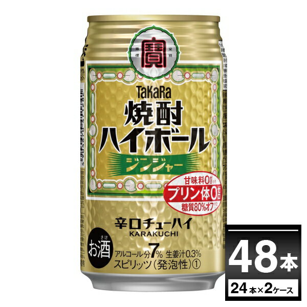 宝酒造 焼酎ハイボール ジンジャー 350ml×48本(2ケース)【送料無料※一部地域は除く】