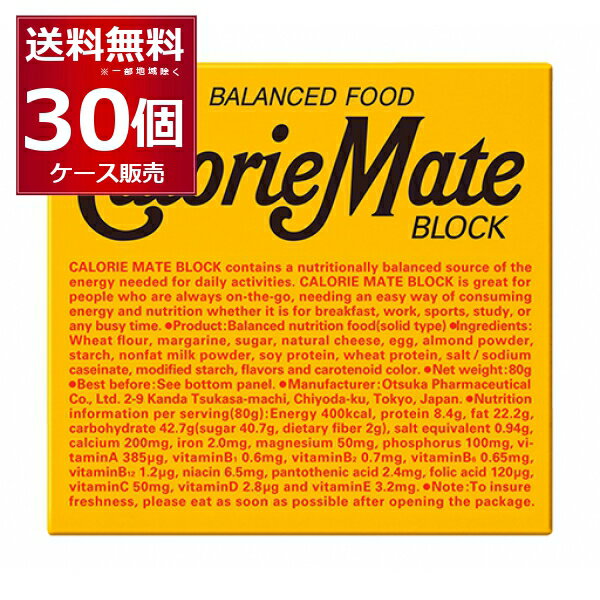 カロリーメイト まとめ買い ブロック チーズ味 4本入り×30箱(1ケース) 【送料無料※一部地域は除く】