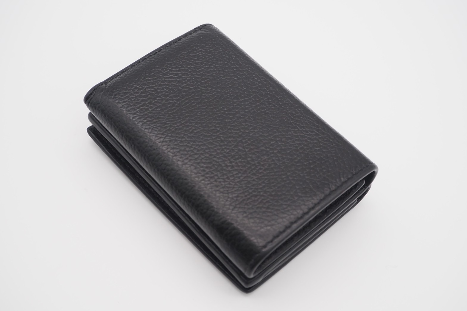 ☆安心の3大保証☆Bランク≪BALENCIAGAバレンシアガ/三つ折り財布≫594312キャッシュコンパクトウォレットブラックホワイト送料無料【中古】