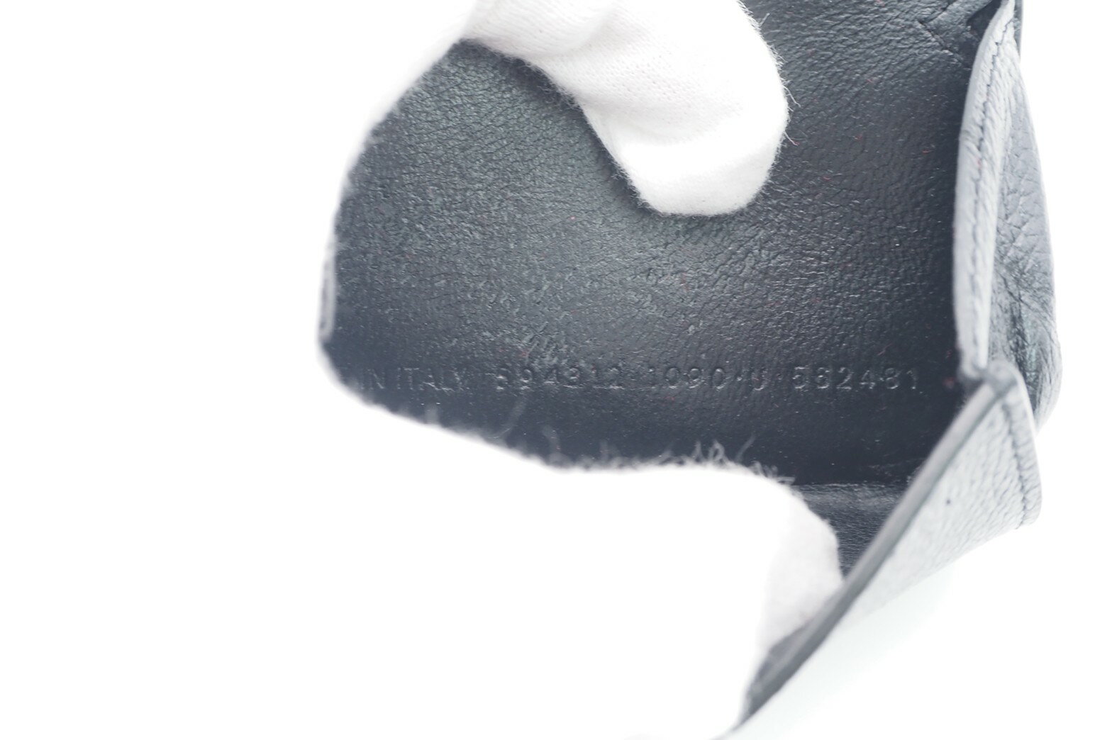 ☆安心の3大保証☆Bランク≪BALENCIAGAバレンシアガ/三つ折り財布≫594312キャッシュコンパクトウォレットブラックホワイト送料無料【中古】