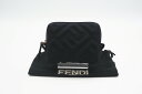 ☆安心の3大保証☆ Aランク ≪FENDI フェンディ/ポーチ≫ 8N0179-AHVV ファブリック メイクアップポーチ XS ブラック 黒 極美品 送料無料【中古】