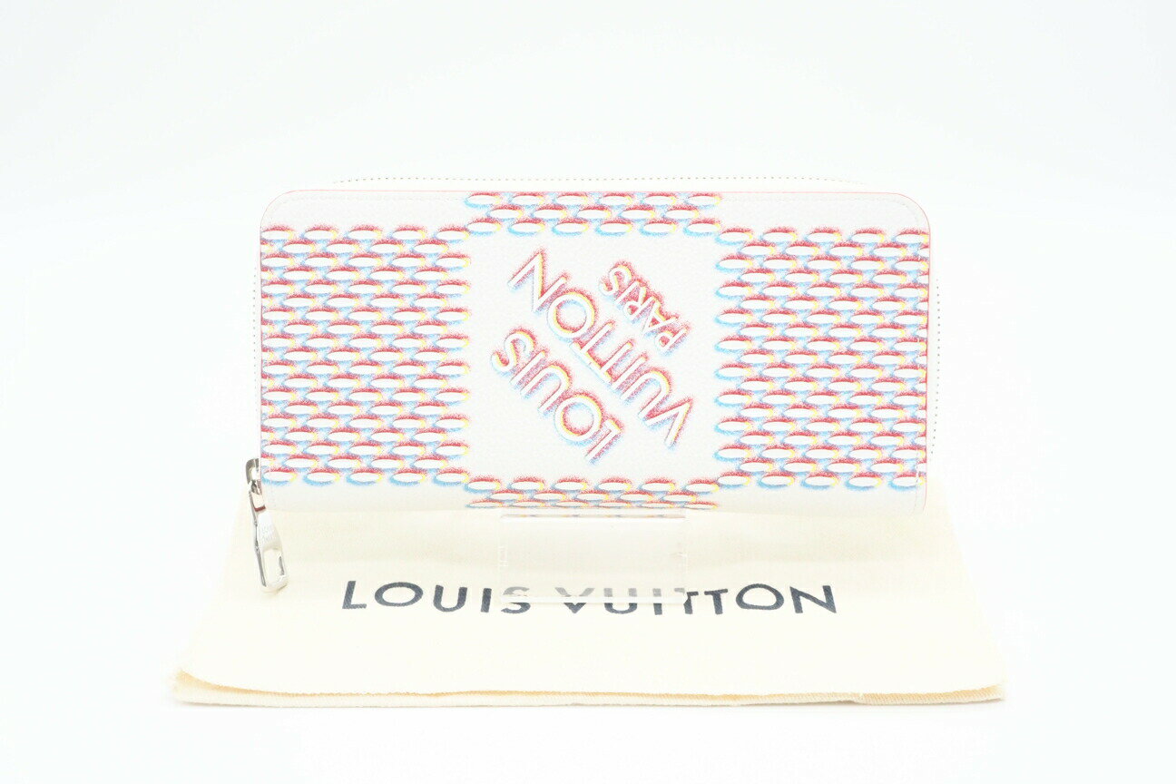 楽天リユースショップ BICLOCK☆安心の3大保証☆ Aランク ≪LOUIS VUITTON ルイ ヴィトン/ジッピーウォレット≫ M81403 ダミエ スプレー ヴェルティカル ホワイト マルチカラー【中古】