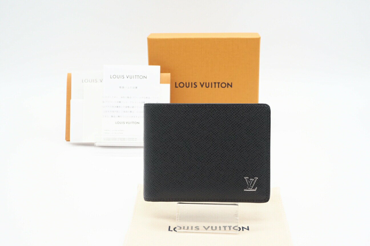 楽天リユースショップ BICLOCK☆安心の3大保証☆ Aランク ≪LOUIS VUITTON ルイ ヴィトン/二つ折り財布≫ M30295 タイガ ポルトフォイユ ミュルティプル ノワール ブラック 送料無料【中古】