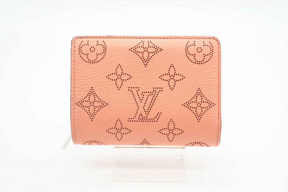 ☆安心の3大保証☆ Aランク ≪LOUIS VUITTON ルイ ヴィトン/二つ折り財布≫ M81419 マヒナ ポルトフォイユ クレア トロピカルコーラル ピンク 送料無料【中古】