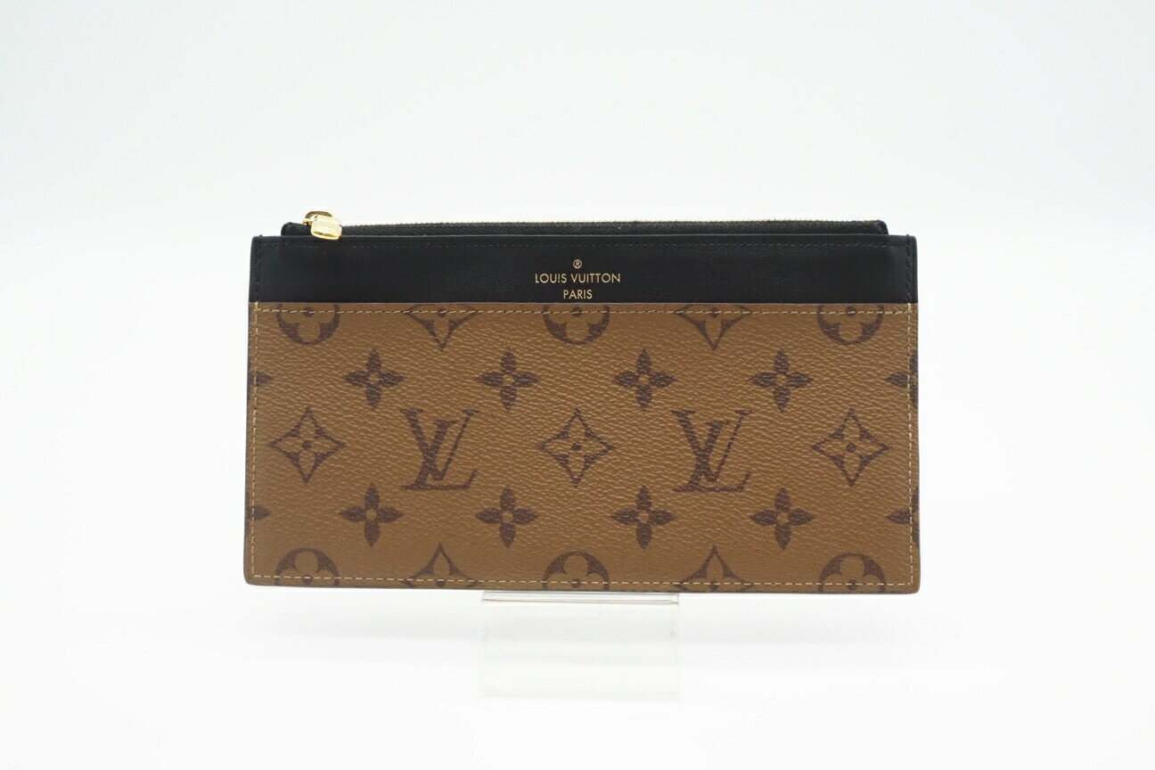 楽天リユースショップ BICLOCK☆安心の3大保証☆ Bランク ≪LOUIS VUITTON ルイ ヴィトン/長財布≫ M80390 モノグラム リバース スリムパース ブラウン ベージュ 送料無料【中古】