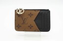 ☆安心の3大保証☆ Aランク ≪LOUIS VUITTON ルイ ヴィトン/コインケース≫ M81882 モノグラム リバース ポルト カルト ロミー ブラウン ベージュ【中古】