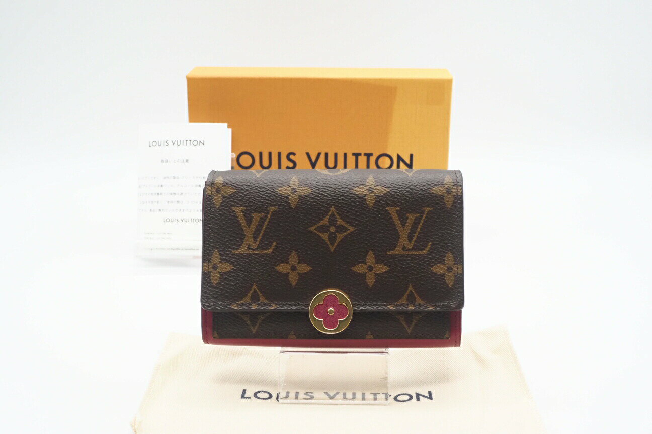 楽天リユースショップ BICLOCK☆安心の3大保証☆ ABランク ≪LOUIS VUITTON ルイ ヴィトン/二つ折り財布≫ M64588 モノグラム ポルトフォイユ フロール コンパクト フューシャ【中古】