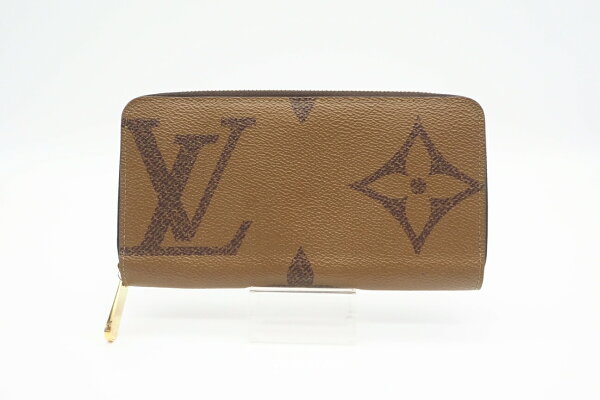 ☆安心の3大保証☆ Bランク ≪LOUIS VUITTON ルイ ヴィトン/ジッピーウォレット≫ M69353 モノグラム ジャイアント リバース ブラウン ベージュ【中古】