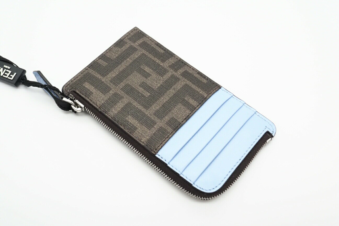 ☆安心の3大保証☆ Aランク ≪FENDI フェンディ/L字ファスナーコインケース≫ 8M0489 ズッカ FRGMT ポケモン ブラウン ブルー 未使用品 送料無料【中古】 3