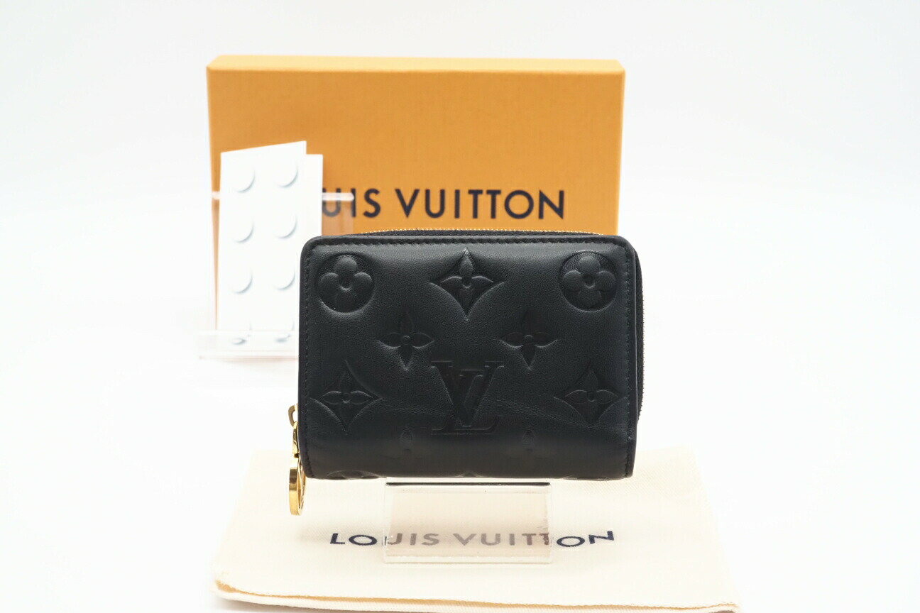 楽天リユースショップ BICLOCK☆安心の3大保証☆ Bランク ≪LOUIS VUITTON ルイ ヴィトン/二つ折り財布≫ M81599 ラムレザー モノグラム ポルトフォイユ ルー ノワール ブラック【中古】