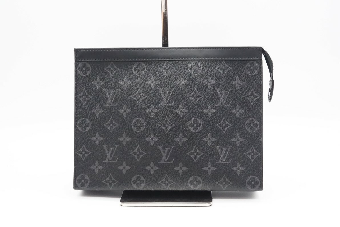 ☆安心の3大保証☆ ABランク ≪LOUIS VUITTON ルイ ヴィトン/クラッチバッグ≫ M61692 モノグラム エクリプス ポシェット ヴォワヤージュ MM 送料無料