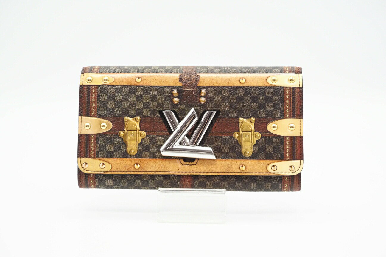 楽天リユースショップ BICLOCK☆安心の3大保証☆ ABランク ≪LOUIS VUITTON ルイ ヴィトン/二つ折り長財布≫ M63778 トランスフォームドダミエ ポルトフォイユ ツイスト ブラウン【中古】