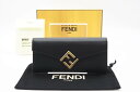 ☆安心の3大保証☆ Bランク ≪FENDI フェンディ/二つ折り長財布≫ 8M0251 FFダイヤモンド コンチネンタル財布 レザー ブラック 送料無料【中古】
