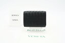 ☆安心の3大保証☆ ABランク ≪BOTTEGA VENETA ボッテガ ヴェネタ/三つ折り財布≫ 515385 イントレチャート コンパクトウォレット ブラッ...