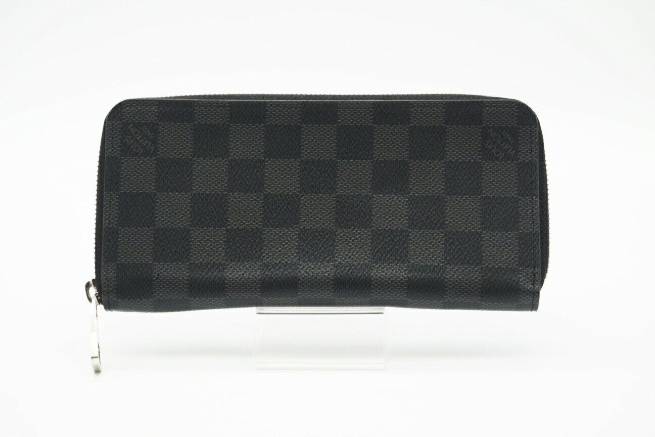 ☆安心の3大保証☆ ABランク ≪LOUIS VUITTON ルイ ヴィトン/ジッピーウォレット≫ N63095 ダミエ グラフィット ヴェルティカル ブラック グレー【中古】