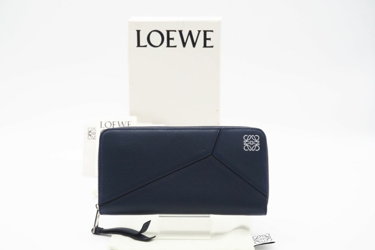 ロエベ LOEWE 長財布 - レザー カーキ ラウンドファスナー 財布 ロエベ LOEWE 長財布 - レザー カーキ ラウンドファスナー 財布